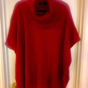 Pancho sweater with turtleneck